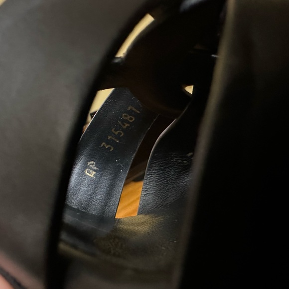 TRIBUTE PLATFORM SANDALS IN SMOOTH LEATHER - Picture 8 of 8